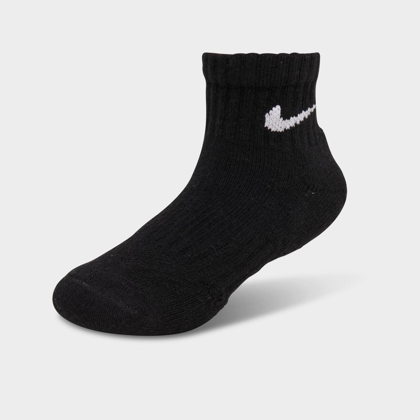 Little Kids' Nithtke Dri-FIT Ankle Socks (6-Pack) - Black