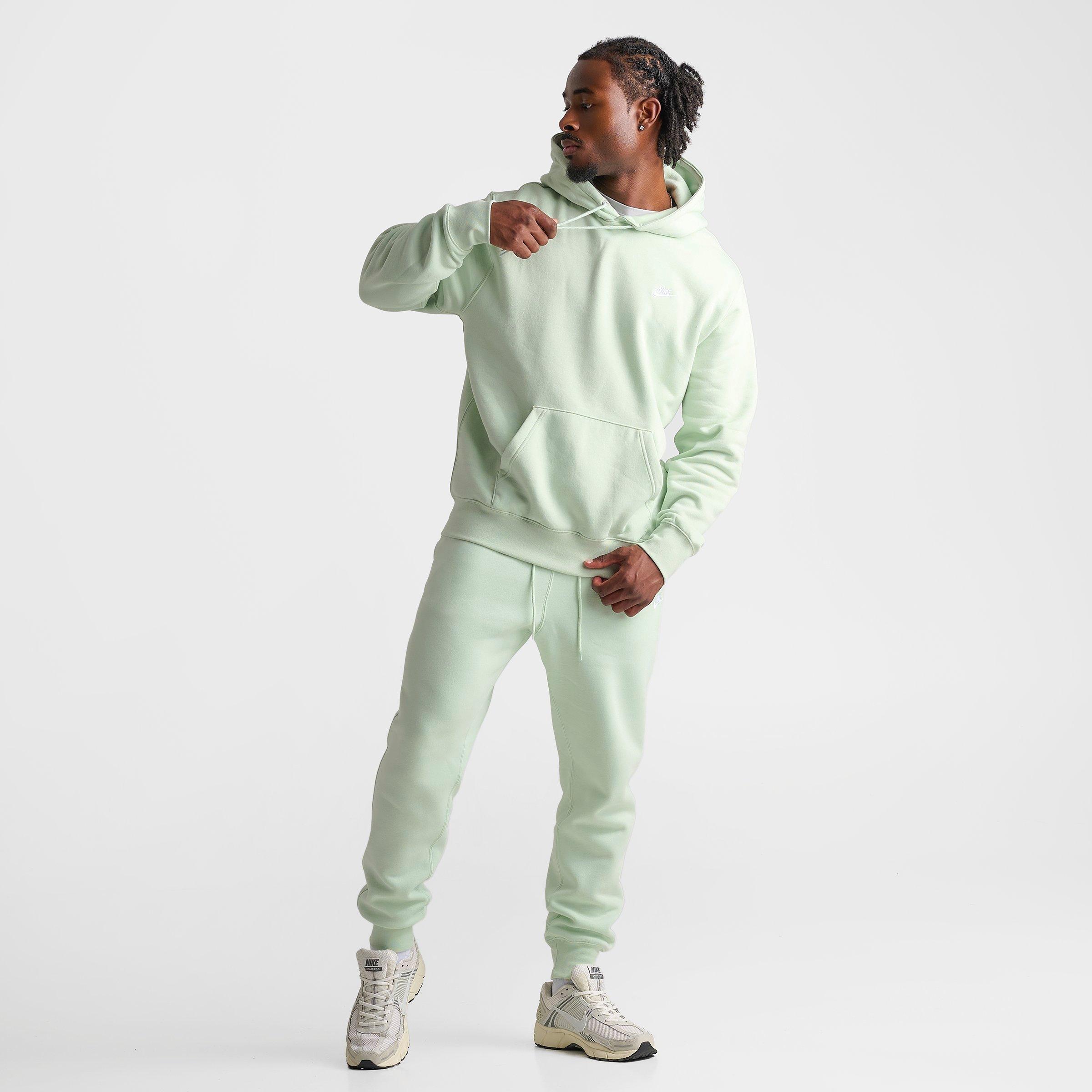 Men's Nithtke Club Fleece Premium Embroidered Pullover Hoodie - Part 2 - Jade Aura/Jade Aura/White