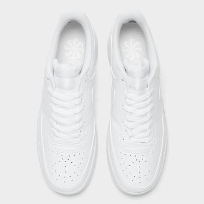 Men's Nike Court Vision Low Next Nature Casual Shoes - White/White/White