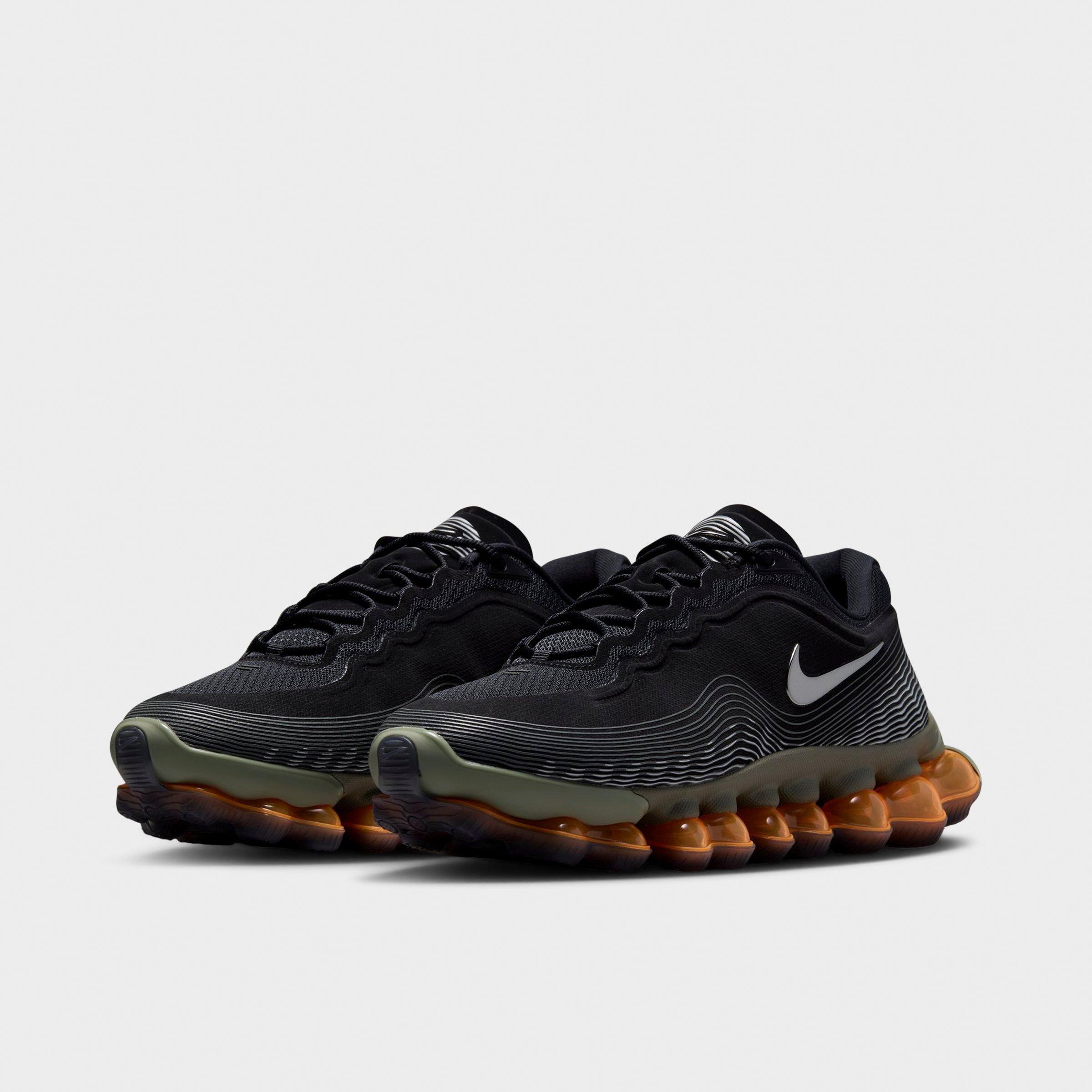 Men's Nithtke Air Liquid Max Casual Shoes - Black/Light Army/Pure Platinum/Metallic Silver - Both shoes facing left