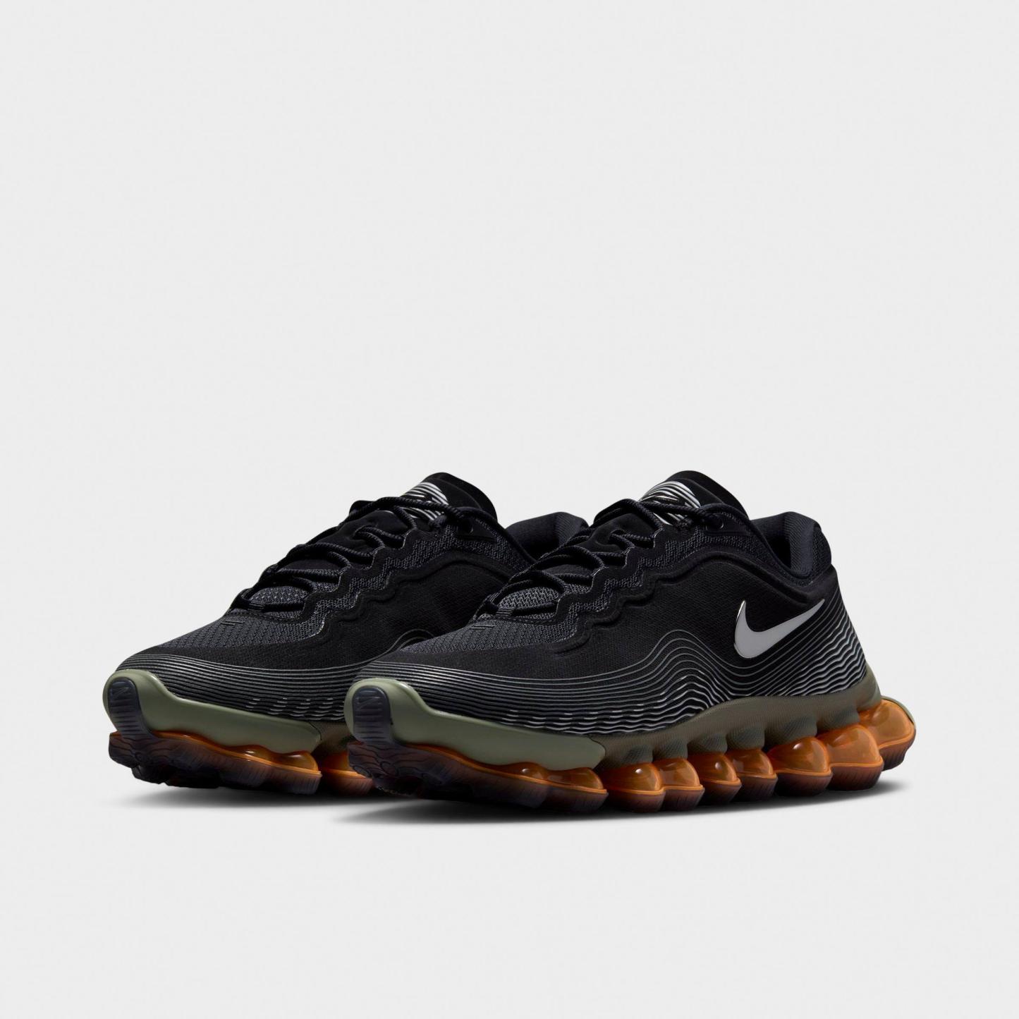 Men's Nithtke Air Liquid Max Casual Shoes - Black/Light Army/Pure Platinum/Metallic Silver - Both shoes facing left