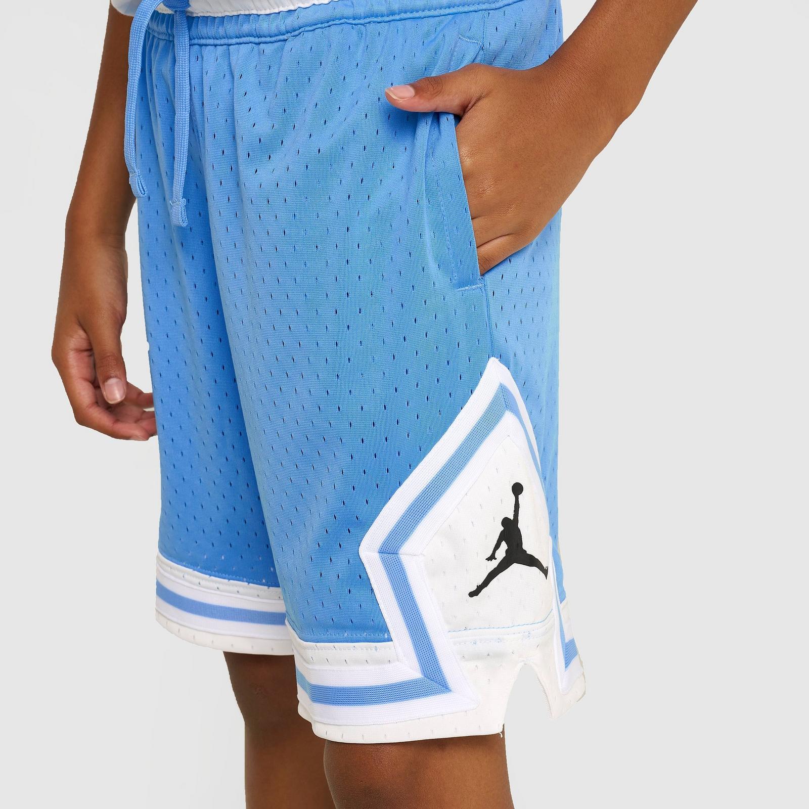 Big Kids' Jordan Dri-FIT Diamond Mesh Basketball Shorts - University Blue - view 5