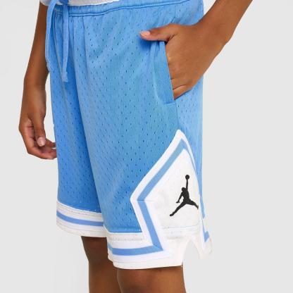 Big Kids' Jordan Dri-FIT Diamond Mesh Basketball Shorts - University Blue - view 5