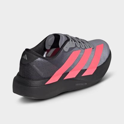 Women's adidas Adizero EVO SL Running Shoes - Part 1 - Grey/Solar Turbo/Light Onix - Back view