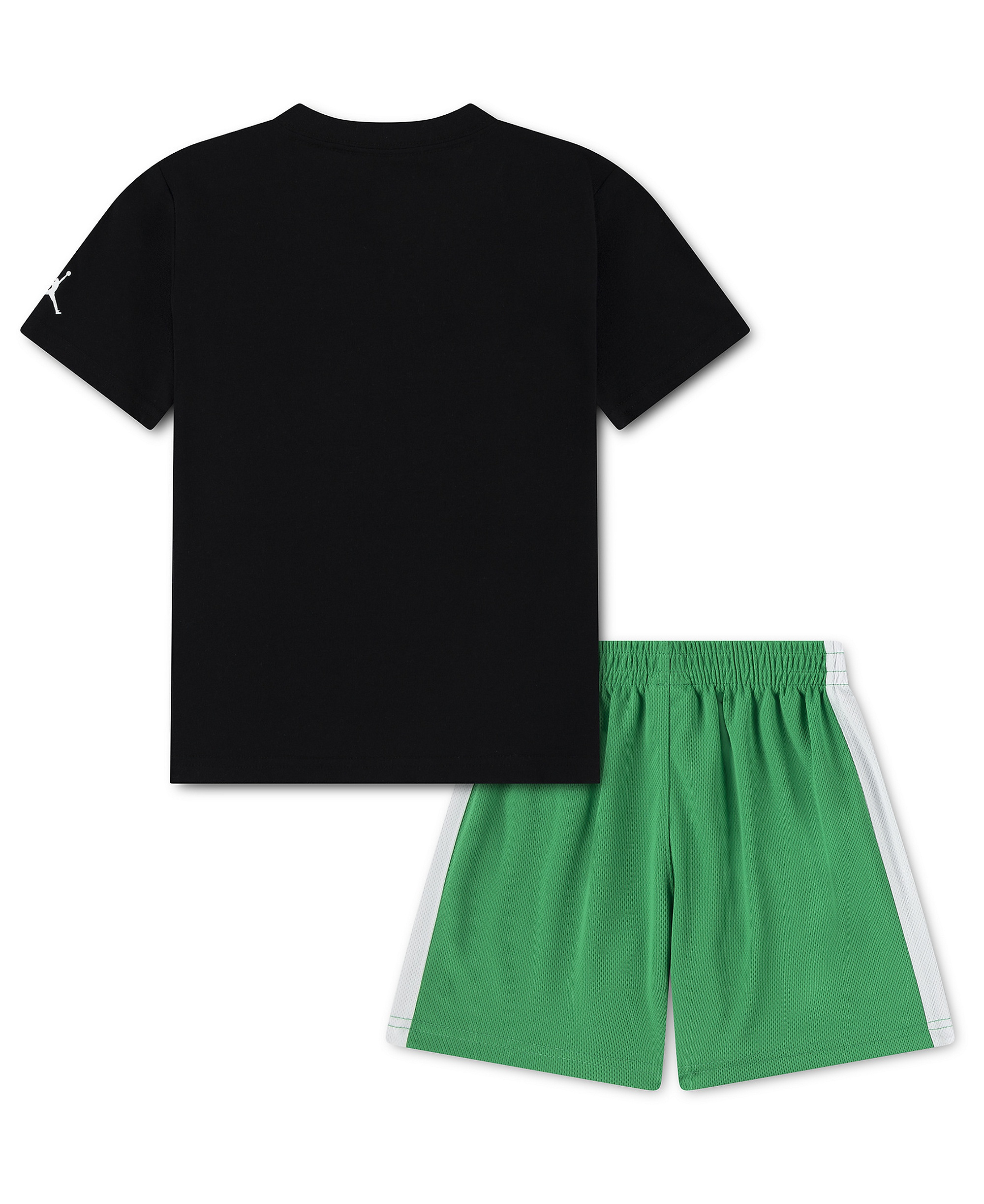 Jordan Boys' 2T-7 Airball Crewneck T-Shirt and Shorts, 2-Piece Set - Green/Black
