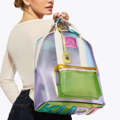 Kurt Geiger London Large Vinyl Southbank Backpack - Multi Colored - view 2