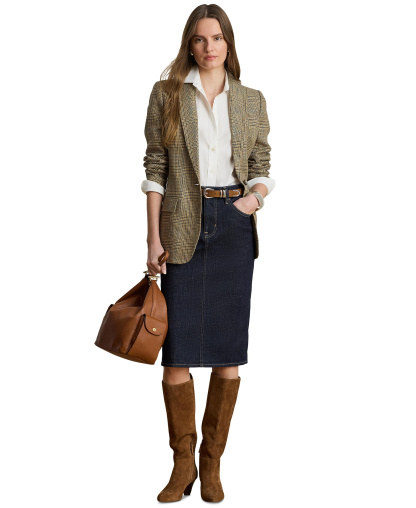 Lauren Ralph Lauren Denim Pencil Skirt - Rinse Wash