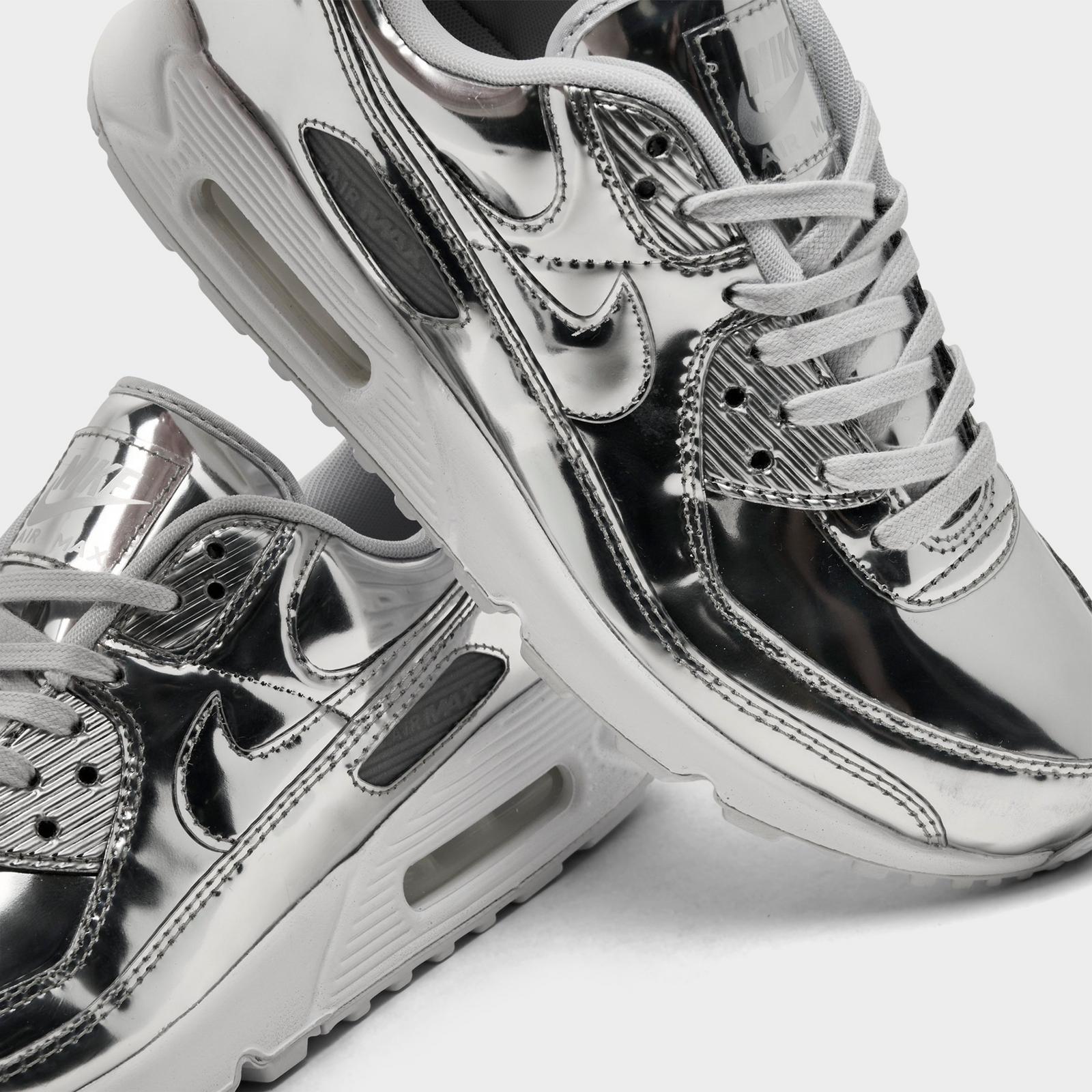 Women's Nike Air Max 90 SP Casual Shoes - Chrome/Pure Platinum/White