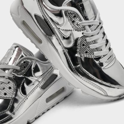 Women's Nike Air Max 90 SP Casual Shoes - Chrome/Pure Platinum/White