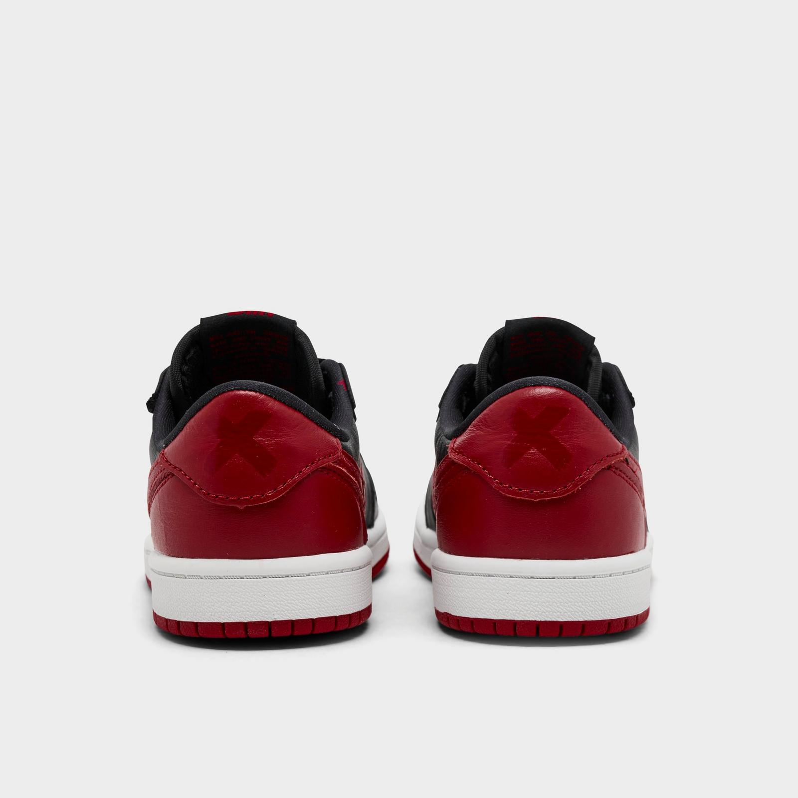 Little Kids' Air Jordan Retro 1 Low OG Casual Shoes - Black/Varsity Red/Summit White - view 4