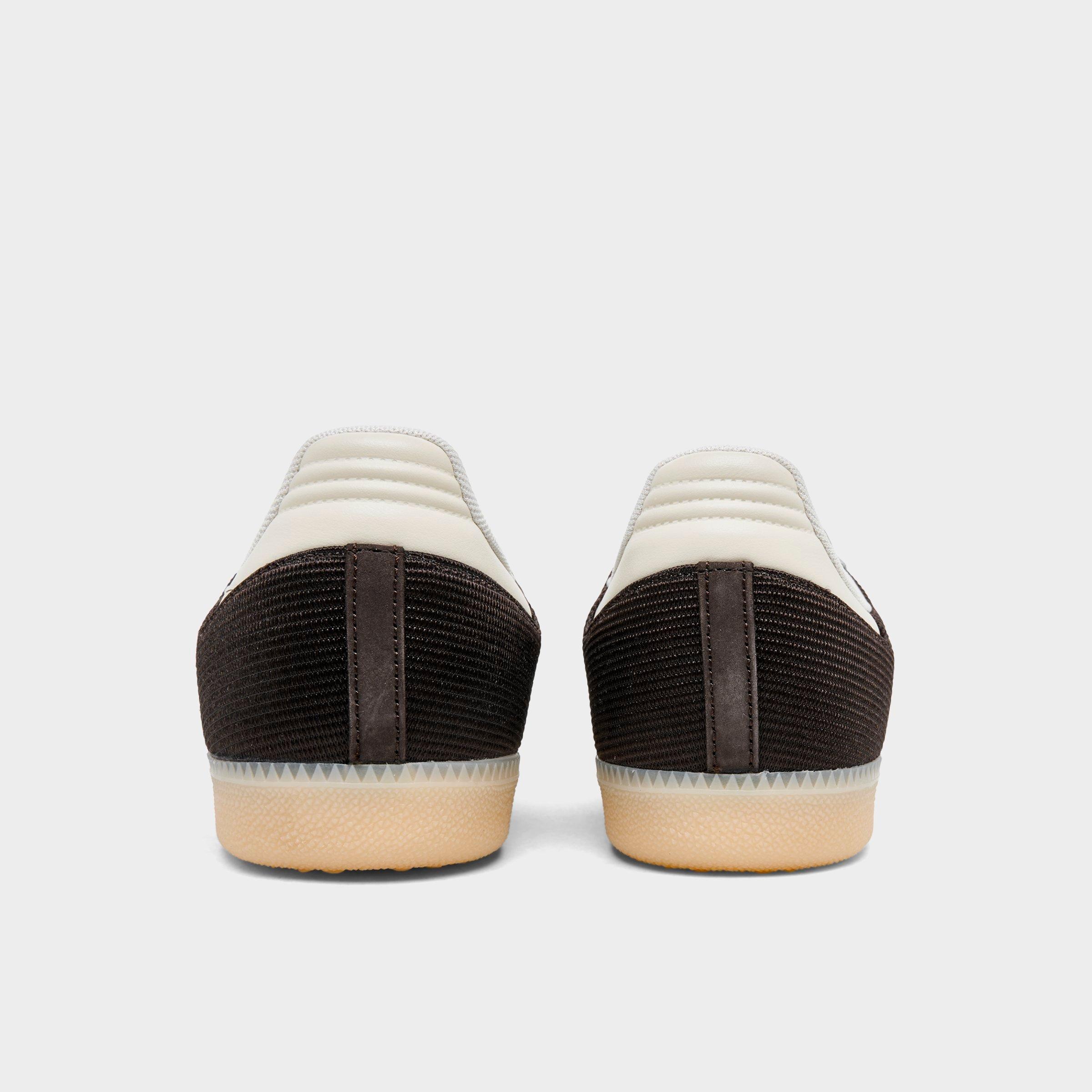 Men's adidas Originals Samba OG Nylon Casual Shoes - Aurora Coffee/Cream - Back view