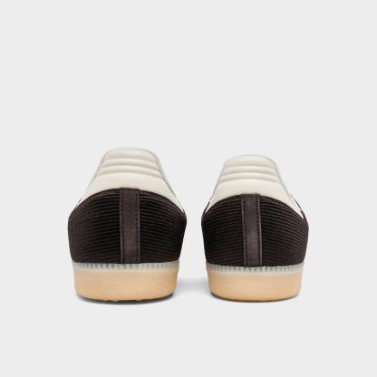 Men's adidas Originals Samba OG Nylon Casual Shoes - Aurora Coffee/Cream - Back view