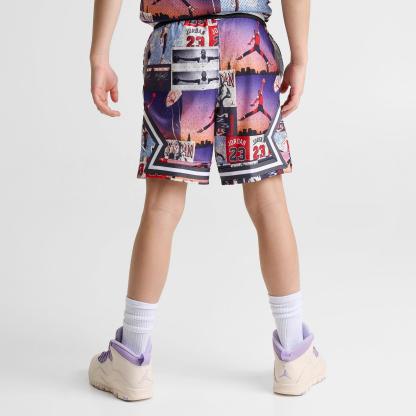 Big Kids' Jordan Dri-FIT MJ Printed Sport Diamond Shorts - Off Noir/Multi - view 4