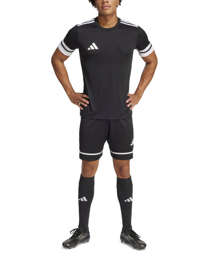 adidas Men's Regular-Fit Squad 25 Logo Shorts - Black/blac