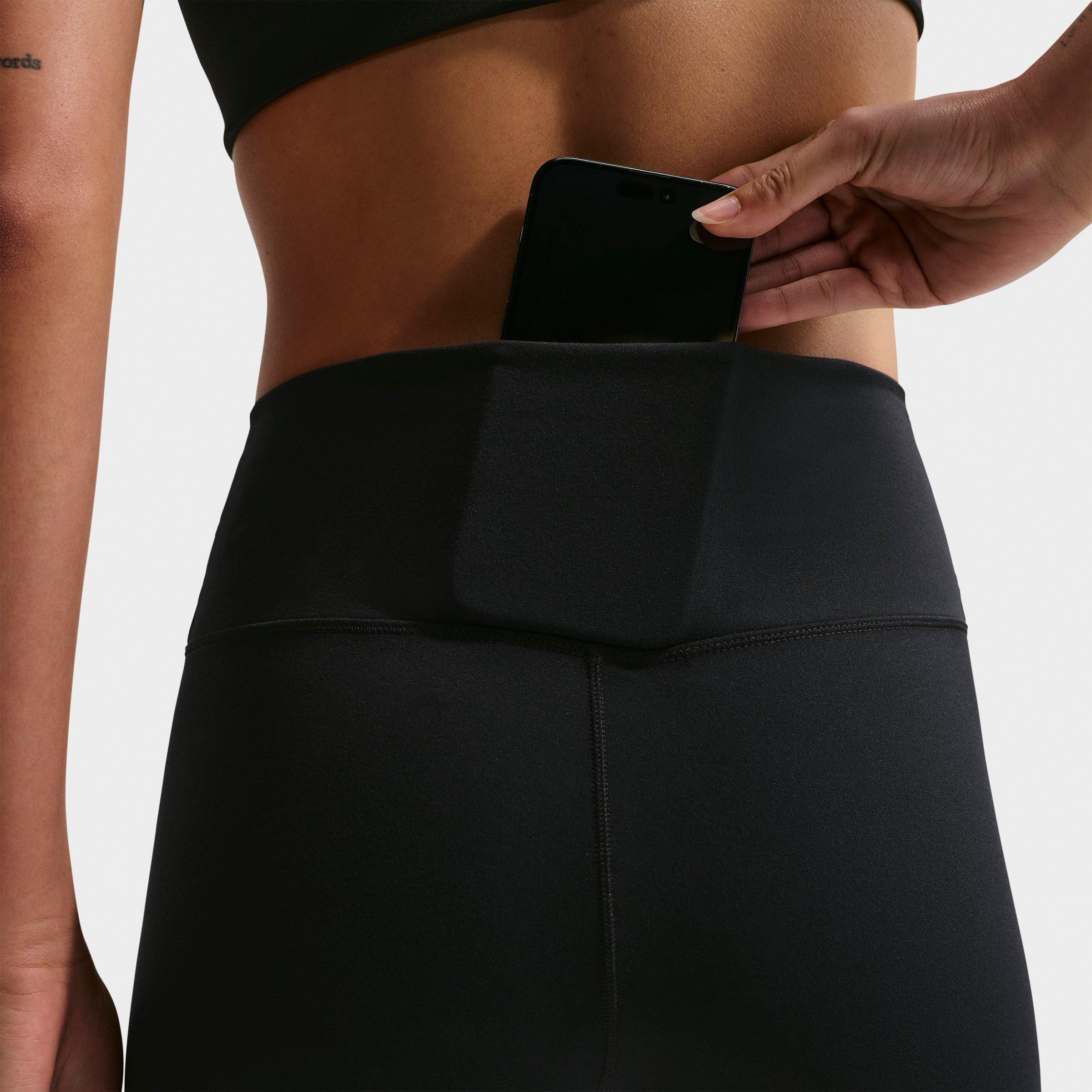 Women's Nithtke One Dri-FIT High-Waisted Crop Leggings - Black/White