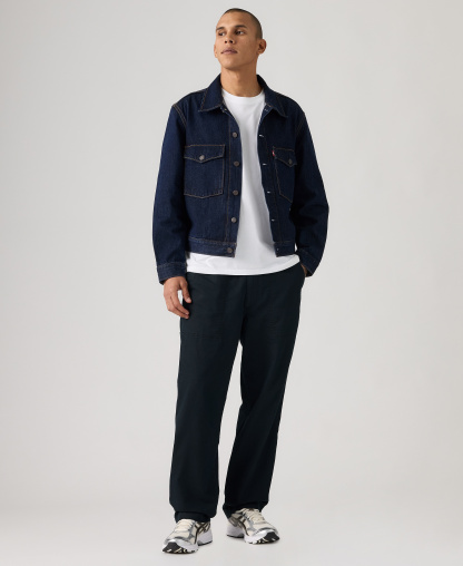 Levi's Men's Regular-Fit Linen Surplus Pants - Mineral Black