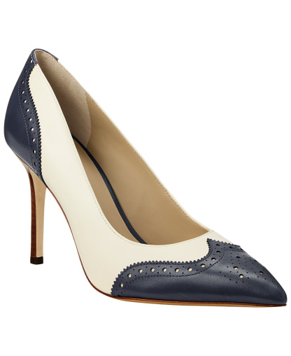 Lauren Ralph Lauren Women's Lynden Stiletto Heel Pumps - Vanilla/Refined Navy