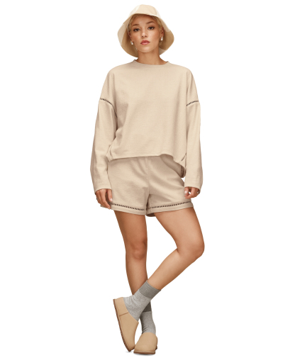 UGG Women's Hayvie Crewneck Top - Natural