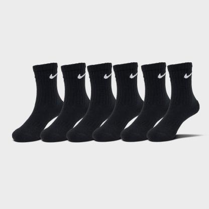 Kids' Toddler Nithtke Dri-FIT Crew Socks (6-Pack) - Black