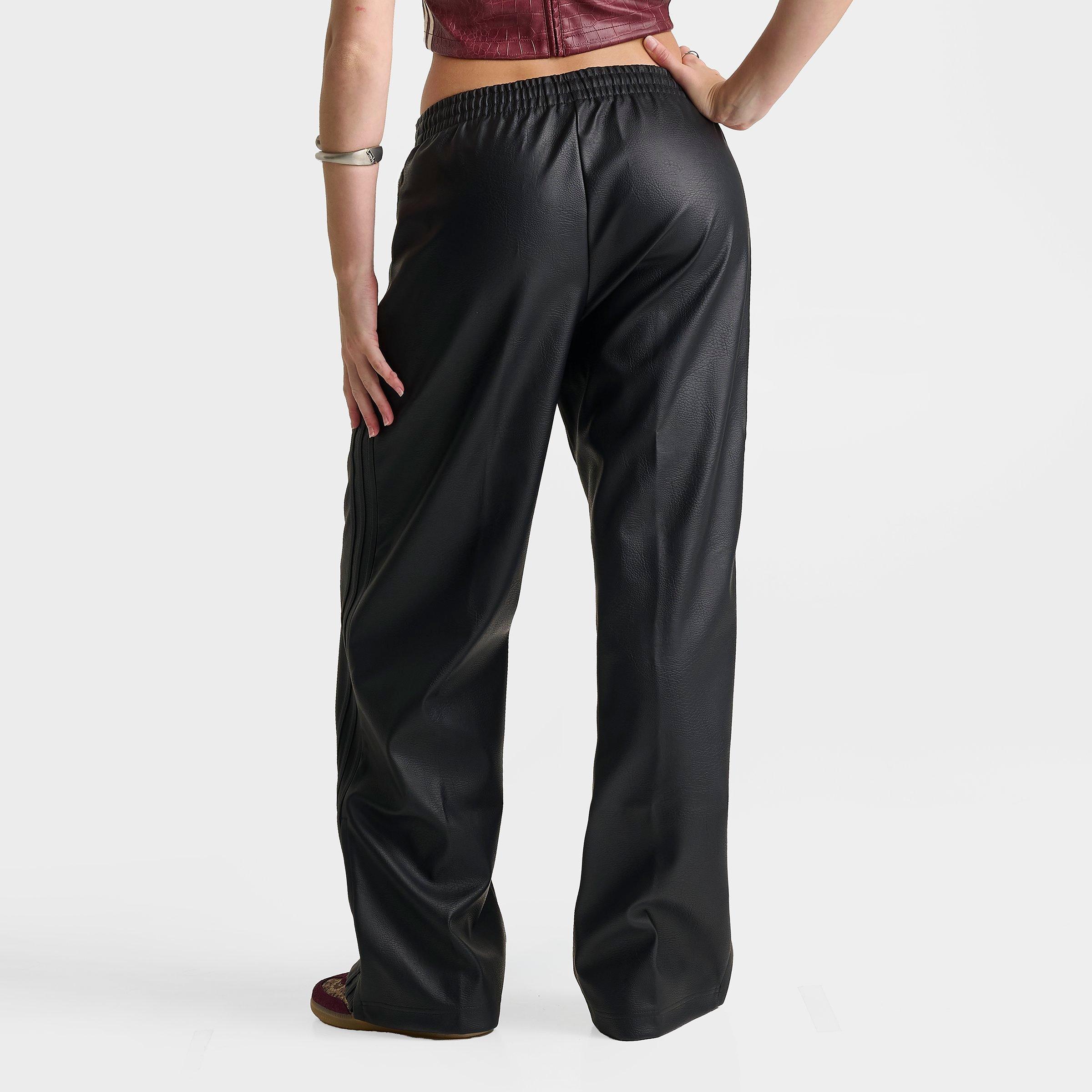 Women's adidas Originals Firebird Loose Pleather Pants - Black