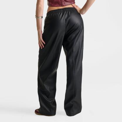 Women's adidas Originals Firebird Loose Pleather Pants - Black