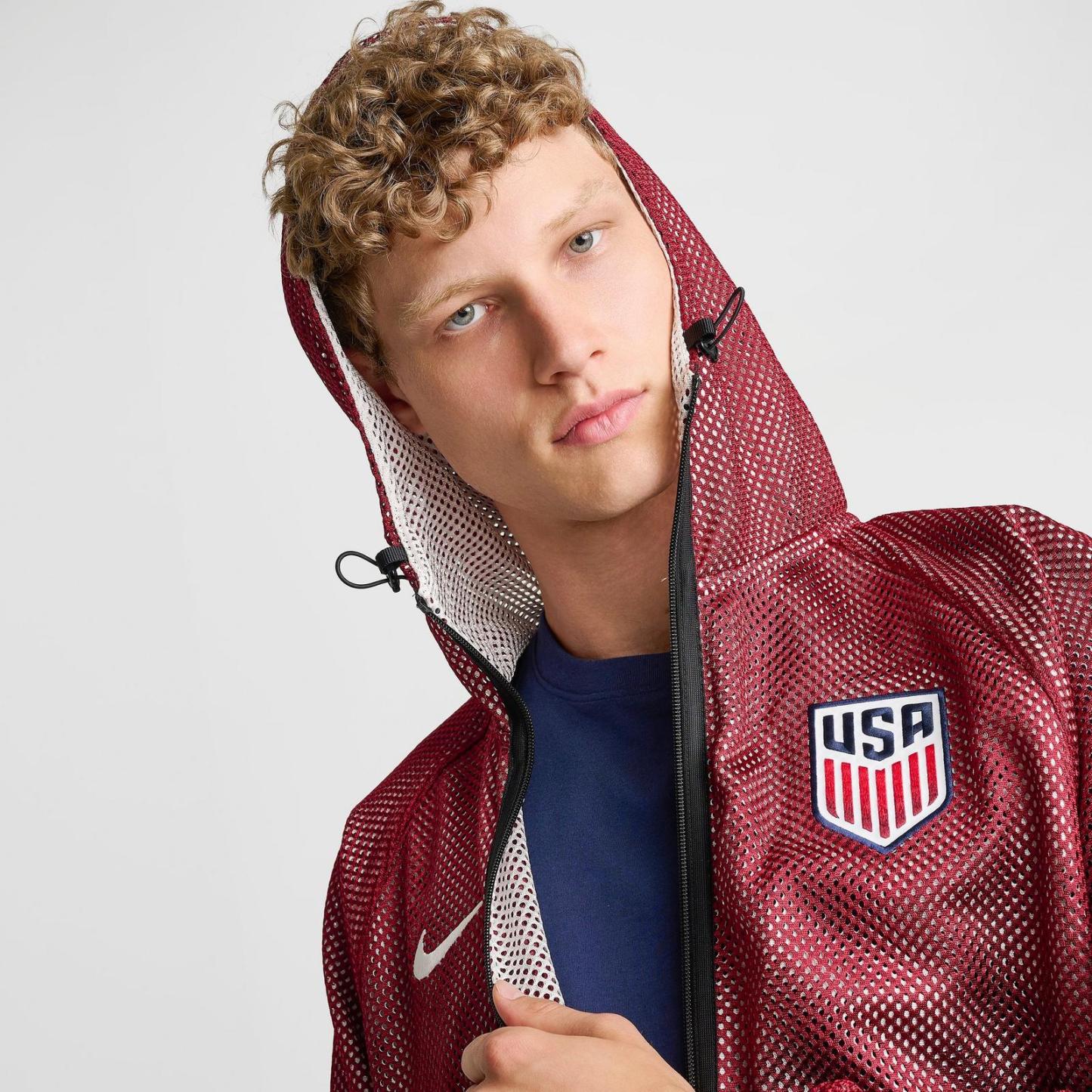 Men's Nike United States Dri-FIT Soccer Anthem Jacket - Team Red/Sail/Sail