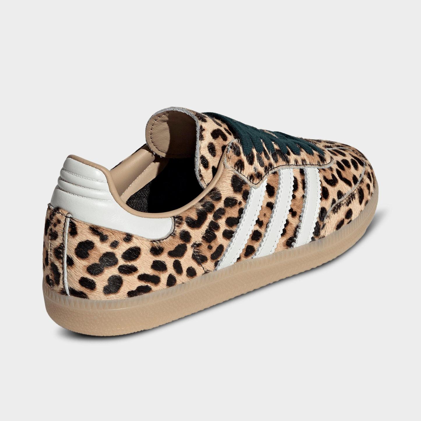 Women's adidas Originals Samba OG Casual Shoes - Part 4 - Magic Beige/Ivory/Gum - Back view