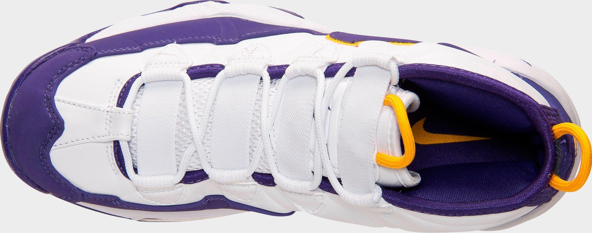 Men's Nithtke Air Max Uptempo Basketball Shoes - White/Court Purple/White/University Gold