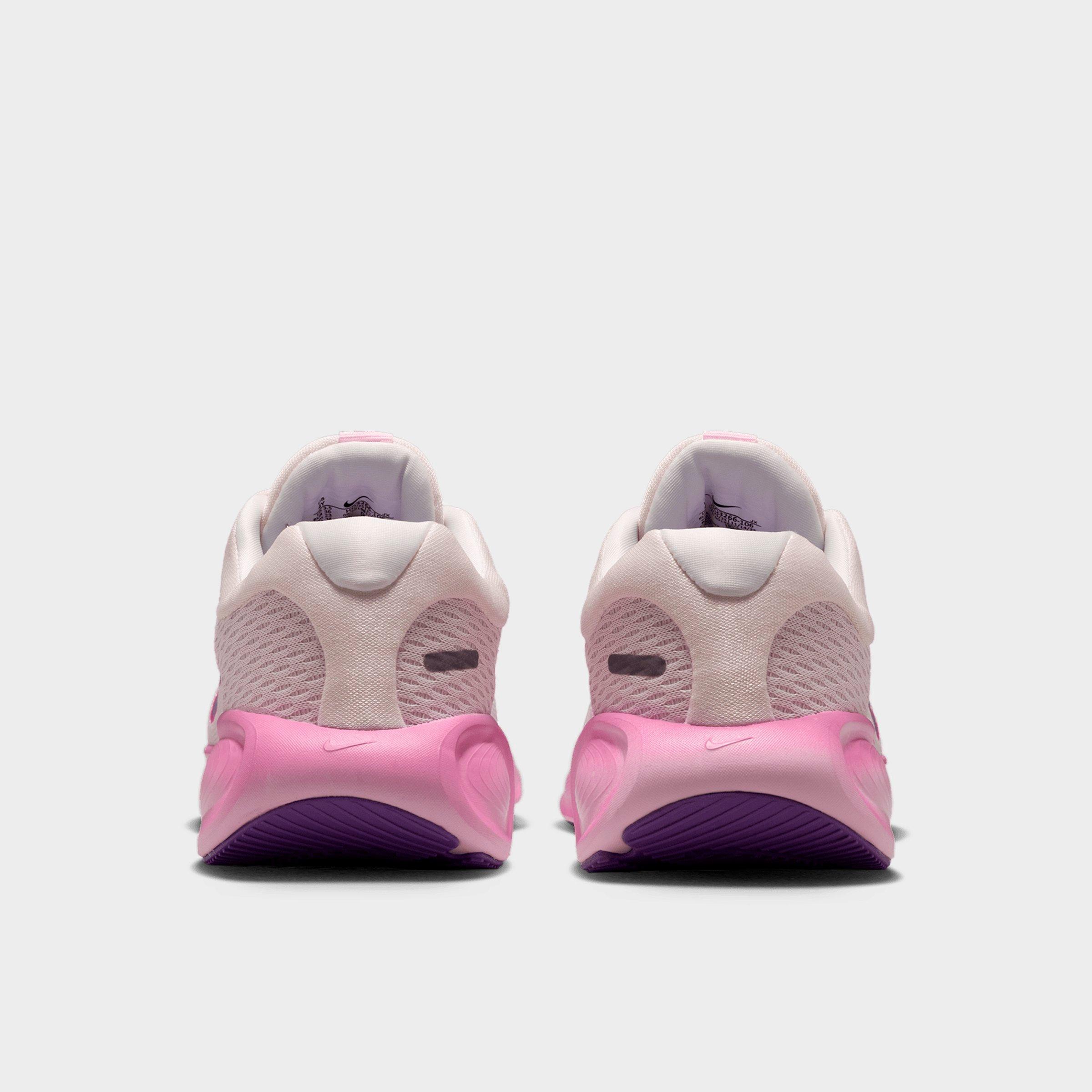 Big Kids' Nithtke Stellar Ride Running Shoes - Chalk/Pink Foam/Bright Crimson/Bright Violet - Back view