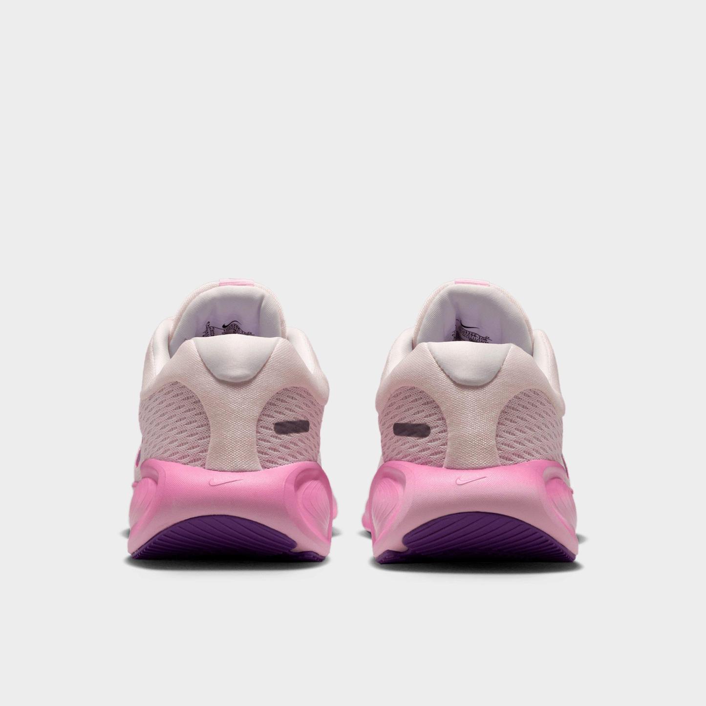 Big Kids' Nithtke Stellar Ride Running Shoes - Chalk/Pink Foam/Bright Crimson/Bright Violet - Back view