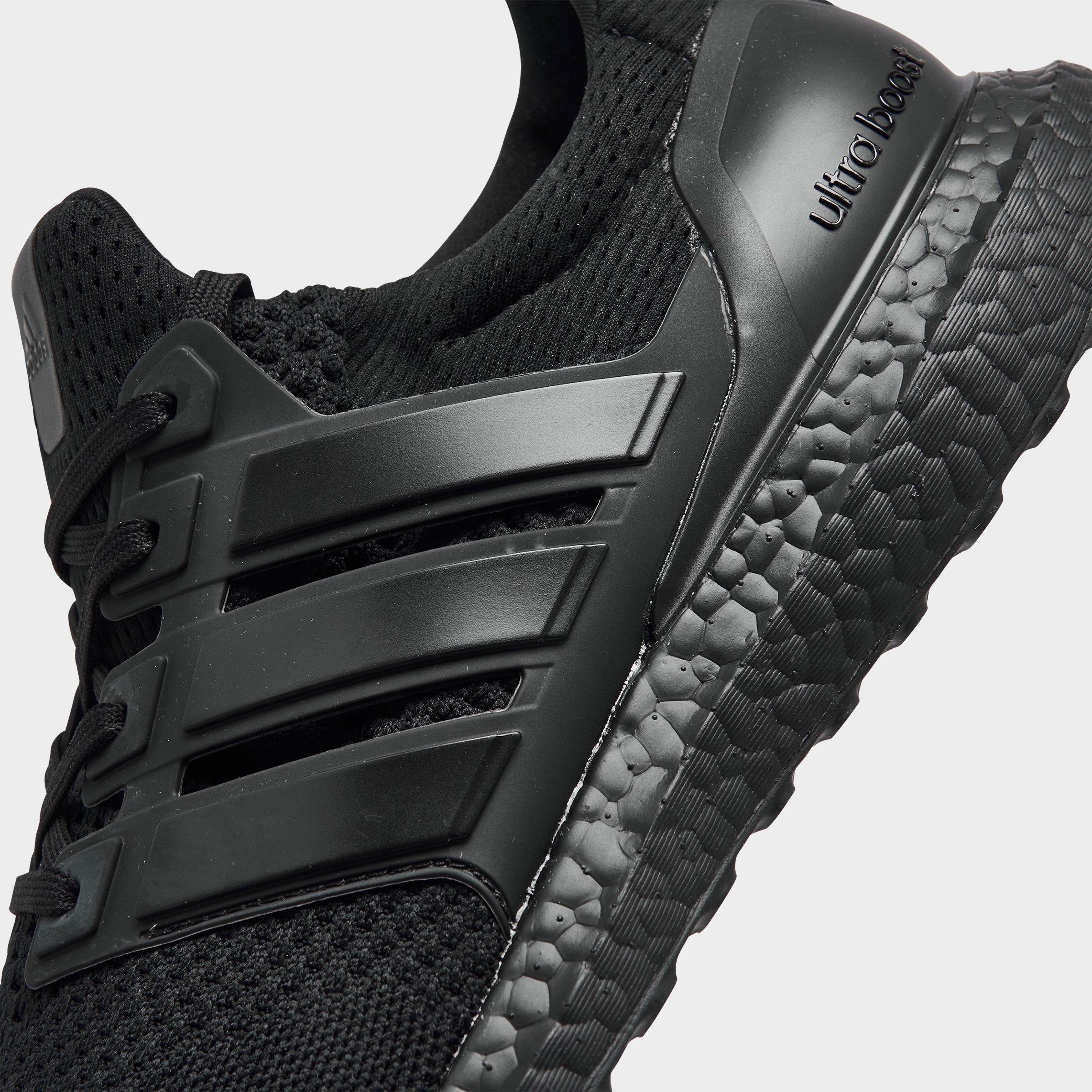 Men's adidas Ultraboost 1.0 Running Shoes - Black/Black/Beam Green - Detail shot