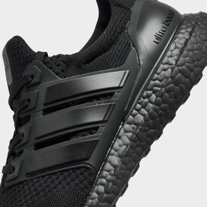 Men's adidas Ultraboost 1.0 Running Shoes - Black/Black/Beam Green - Detail shot