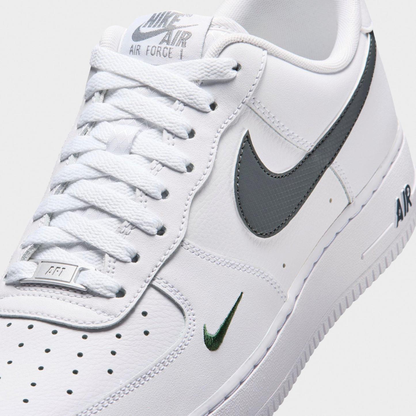 Men's Nithtke Air Force 1 '07 Casual Shoes - Part 1 - White/Fir/Cool Grey - Detail shot