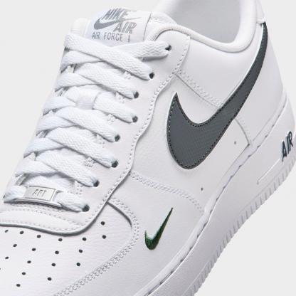 Men's Nithtke Air Force 1 '07 Casual Shoes - Part 1 - White/Fir/Cool Grey - Detail shot