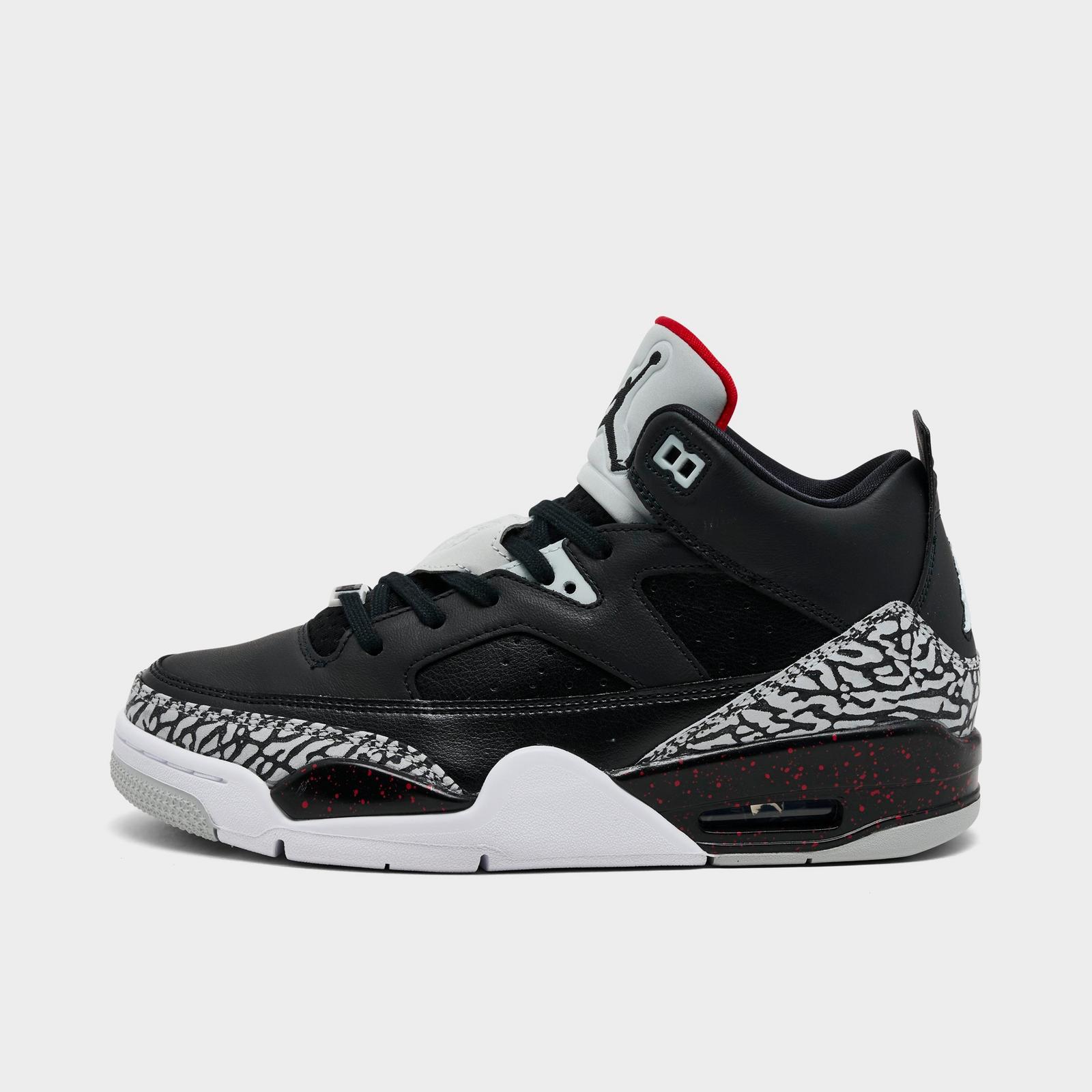 Big Kids' Air Jordan Son of Mars Low Casual Shoes - Black/University Red/Grey Mist - view 1