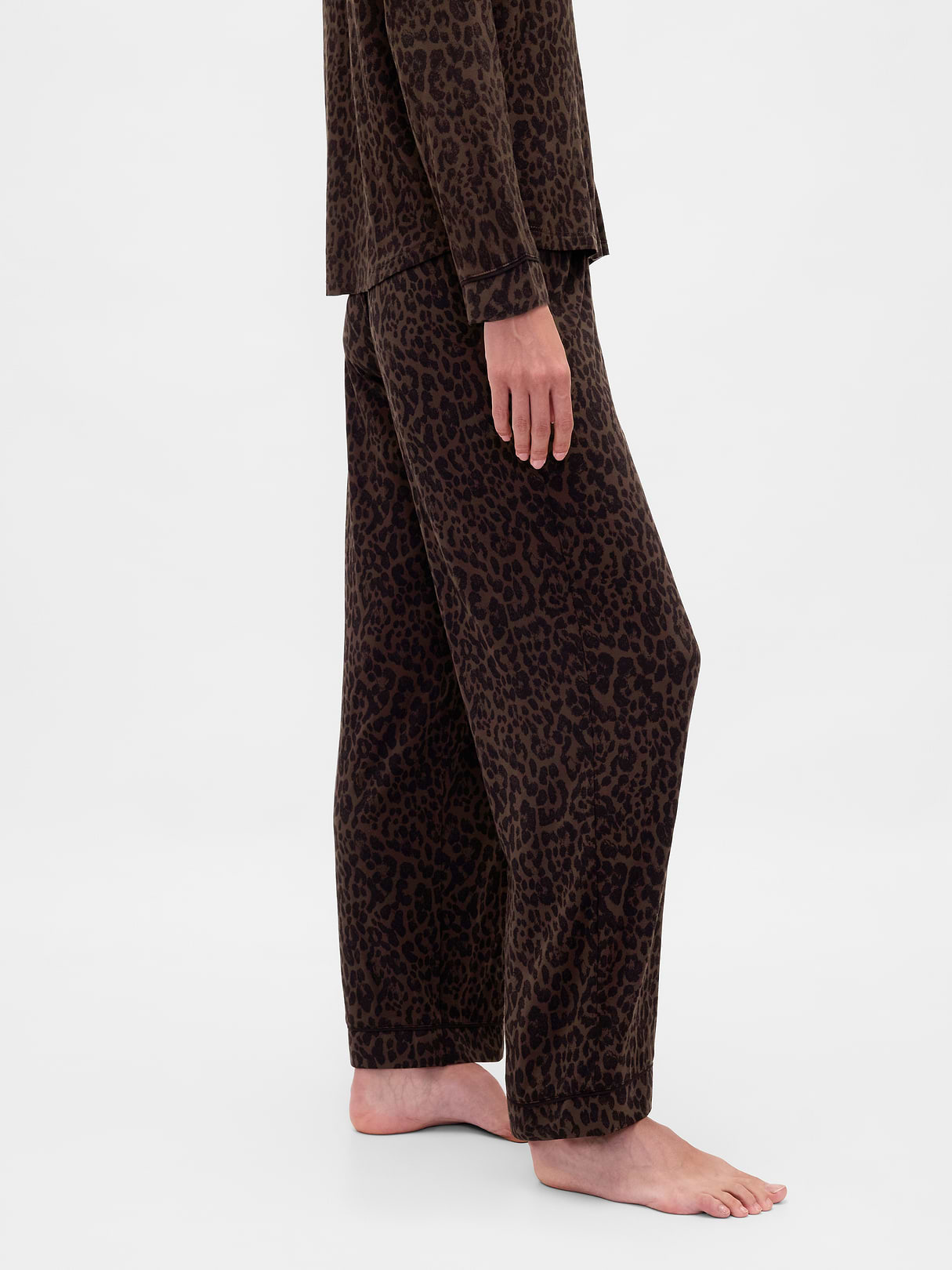 SoftMade Modal PJ Pants - Leopard brown