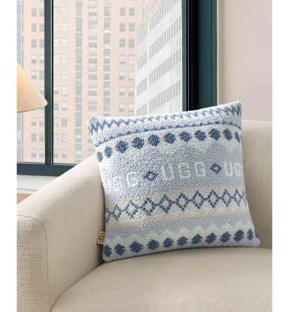 UGG® Polaris Knit Pillow, 20" x 20" - Light Blue