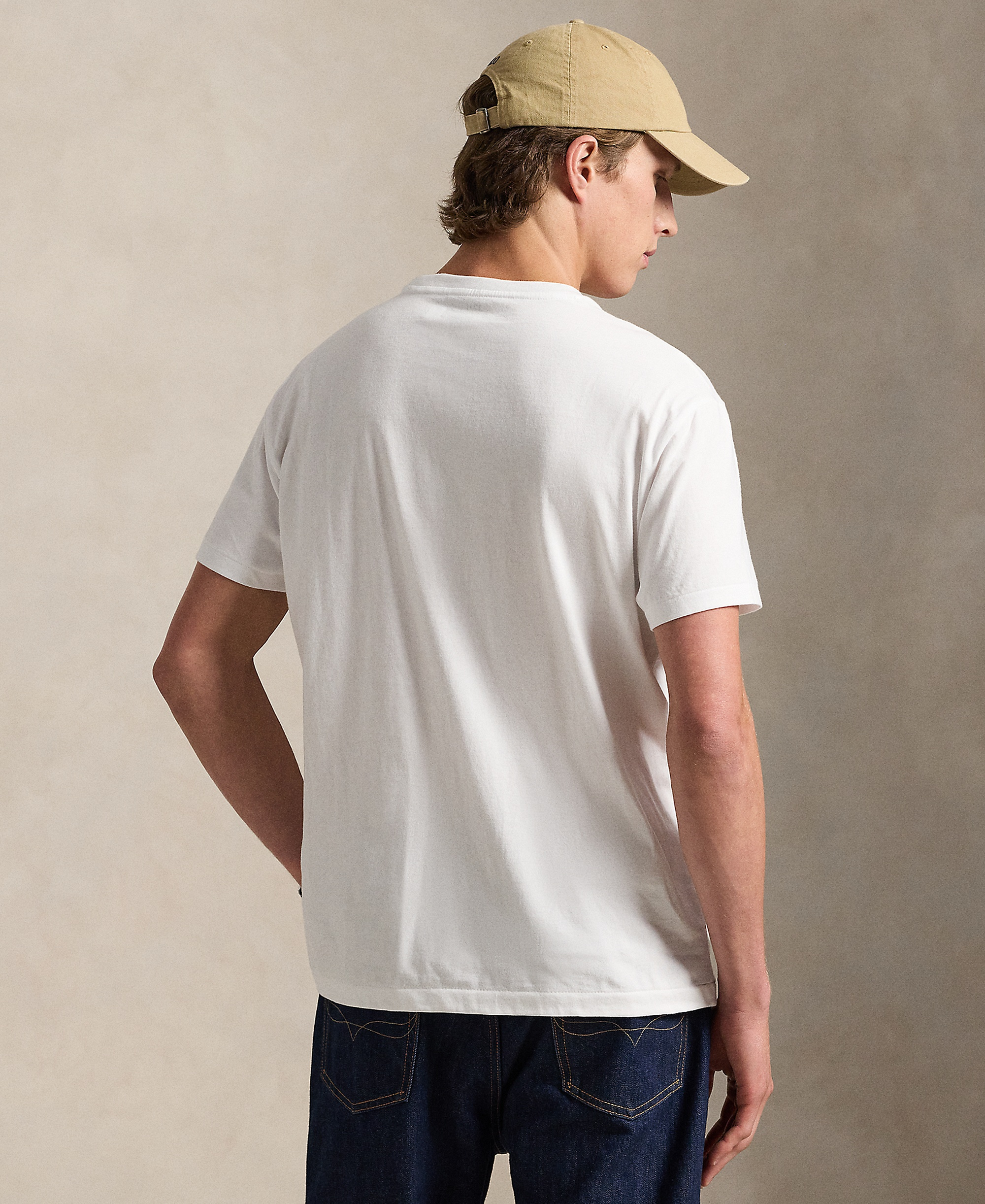 Polo Ralph Lauren Men's Classic-Fit Crewneck Pocket T-Shirt - White