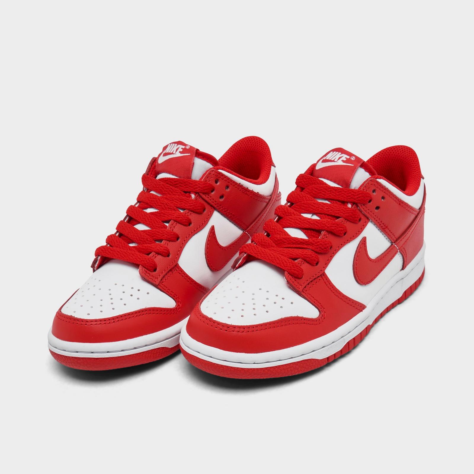 Big Kids' Nike Dunk Low Casual Shoes - White/Black/White (FB9109-119)