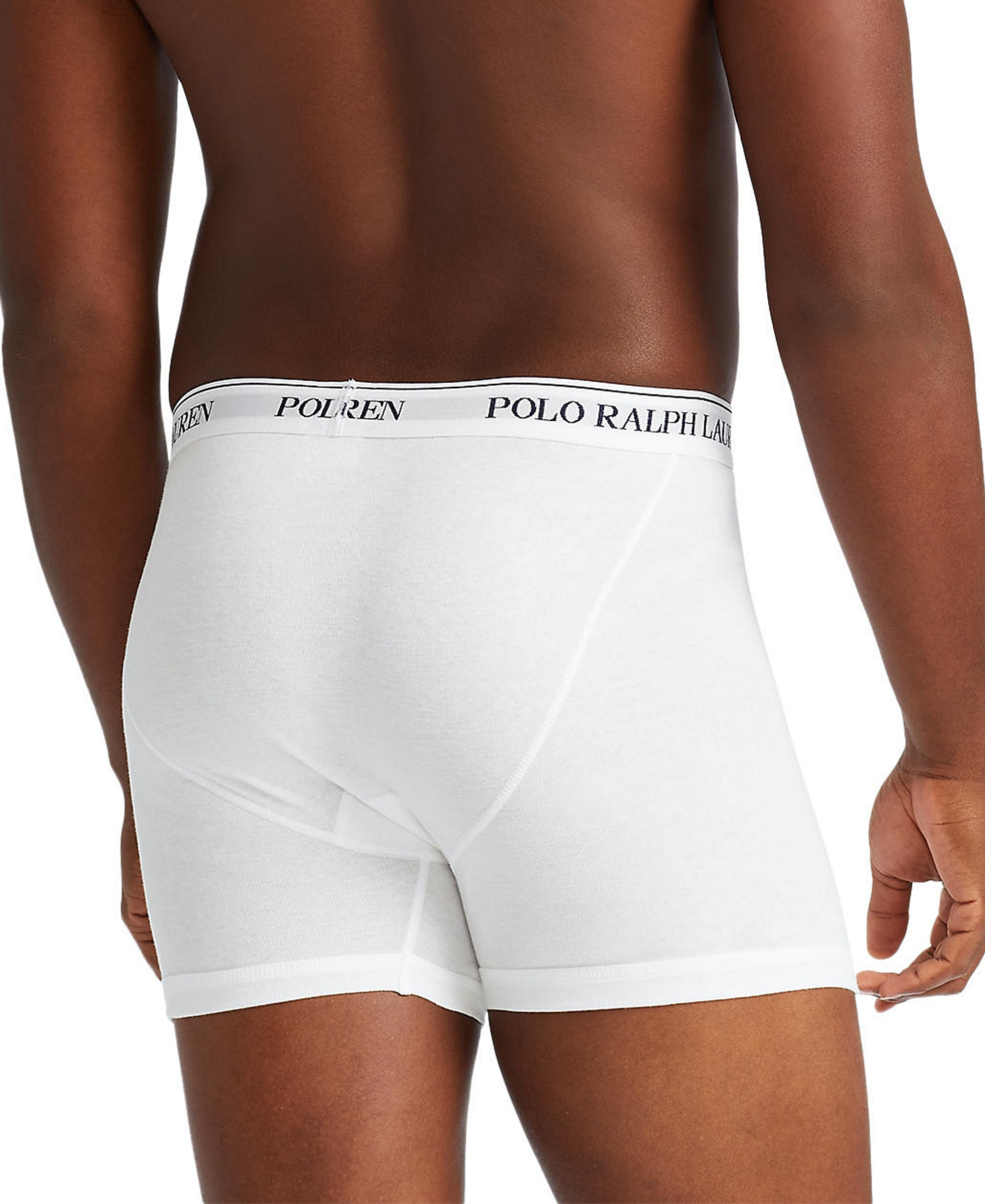 Polo Ralph Lauren Men's 3-Pack Classic Cotton Boxer Briefs - White