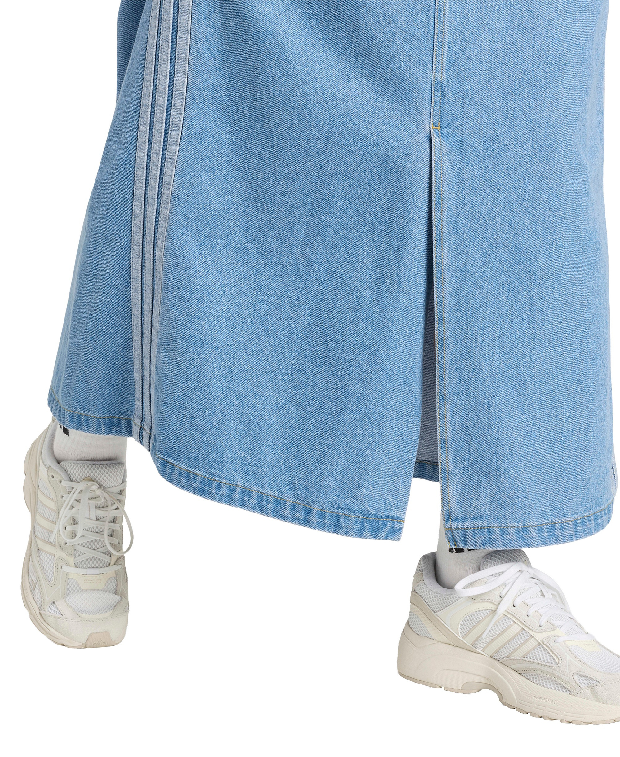 adidas Women's Stadium Washed Denim Loose-Fit Skirt - Crystal Sky