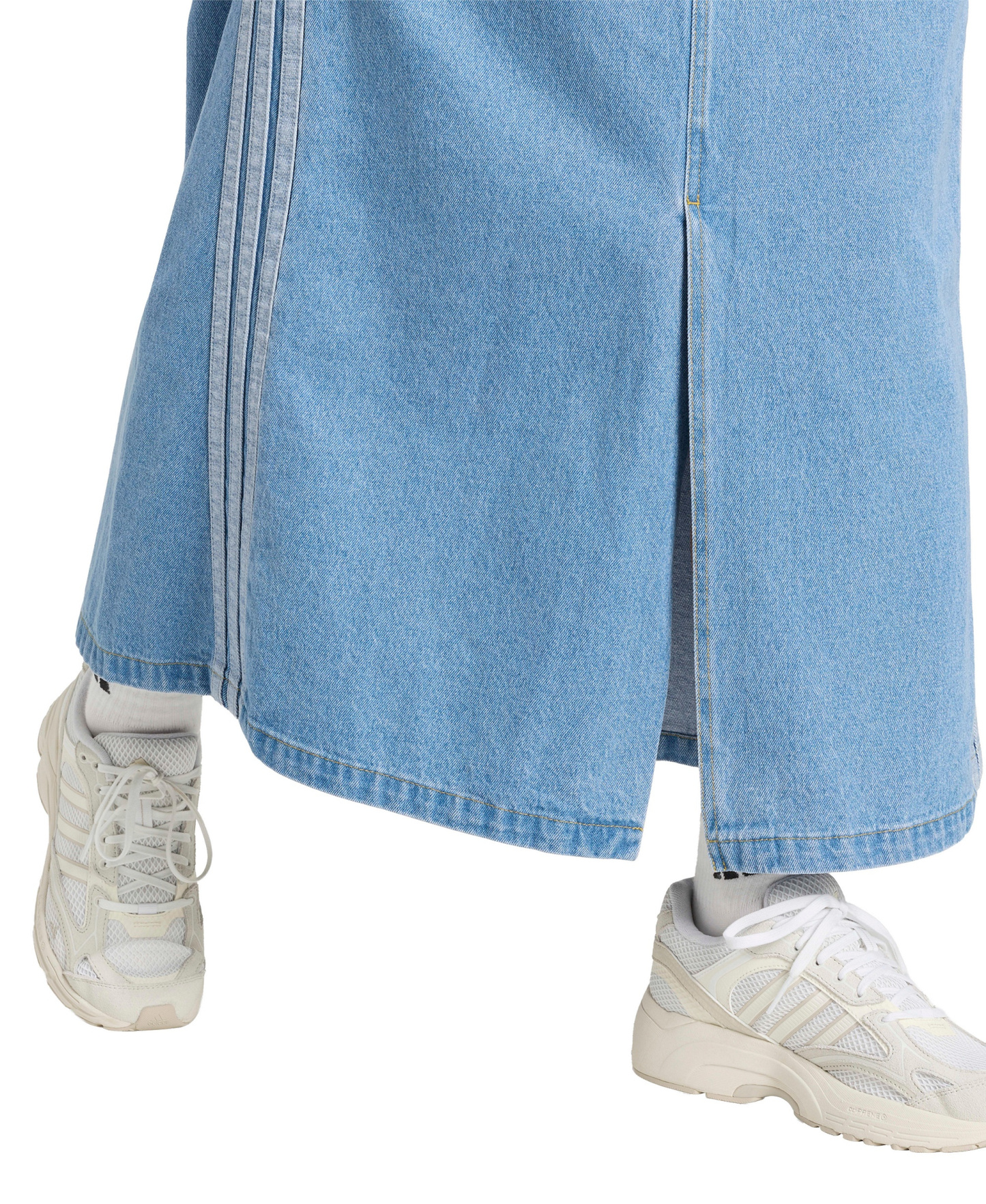 adidas Women's Stadium Washed Denim Loose-Fit Skirt - Crystal Sky