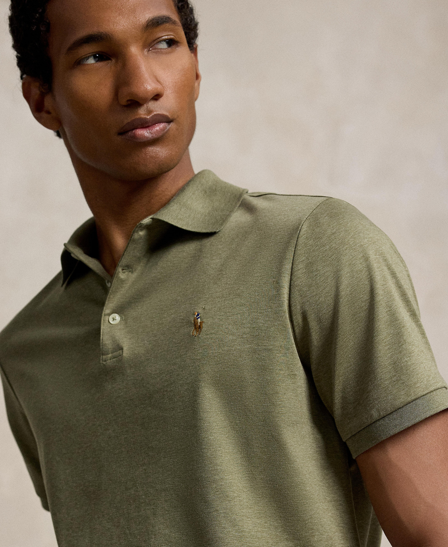 Polo Ralph Lauren Men's Classic-Fit Soft Cotton Polo Shirt - Light Green Heather