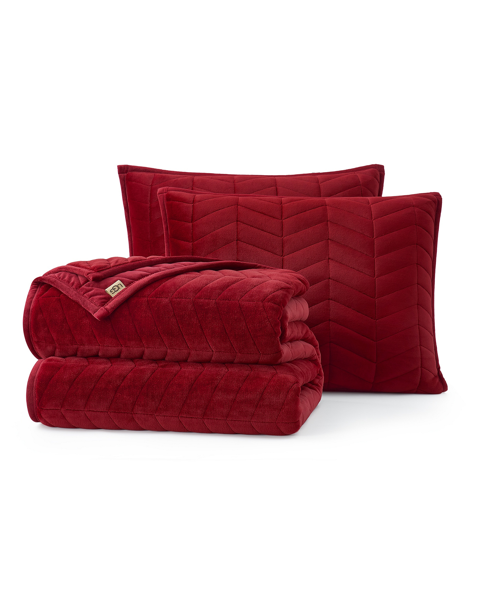 UGG® Coco 2-Piece Quilt Set, Twin/Twin XL - Coffee Berry