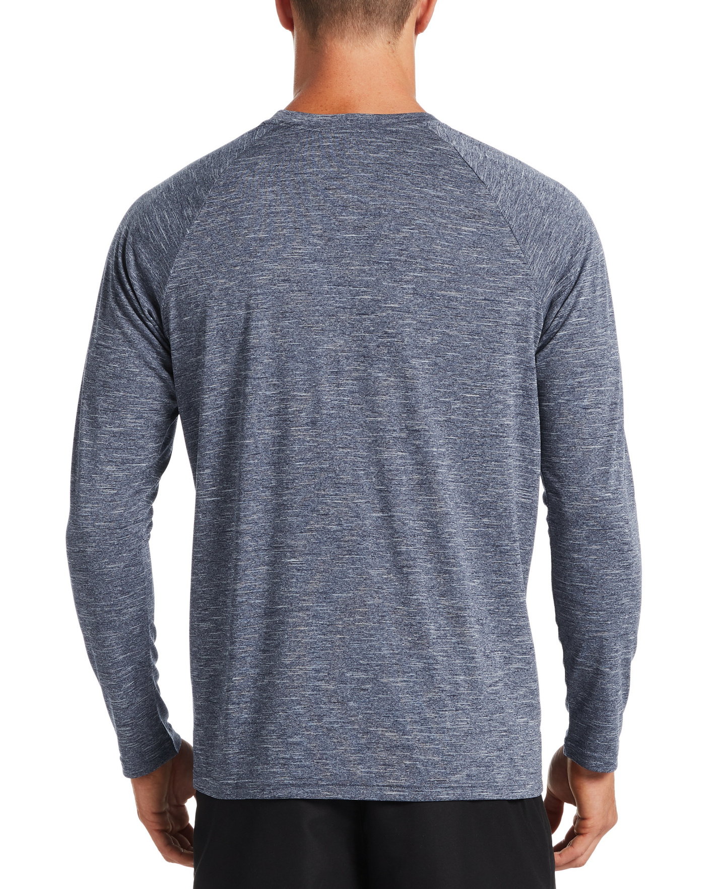 Nike Men's Heather Hydroguard Long Sleeve Swim T-Shirt - MIDNIGHT NAVY