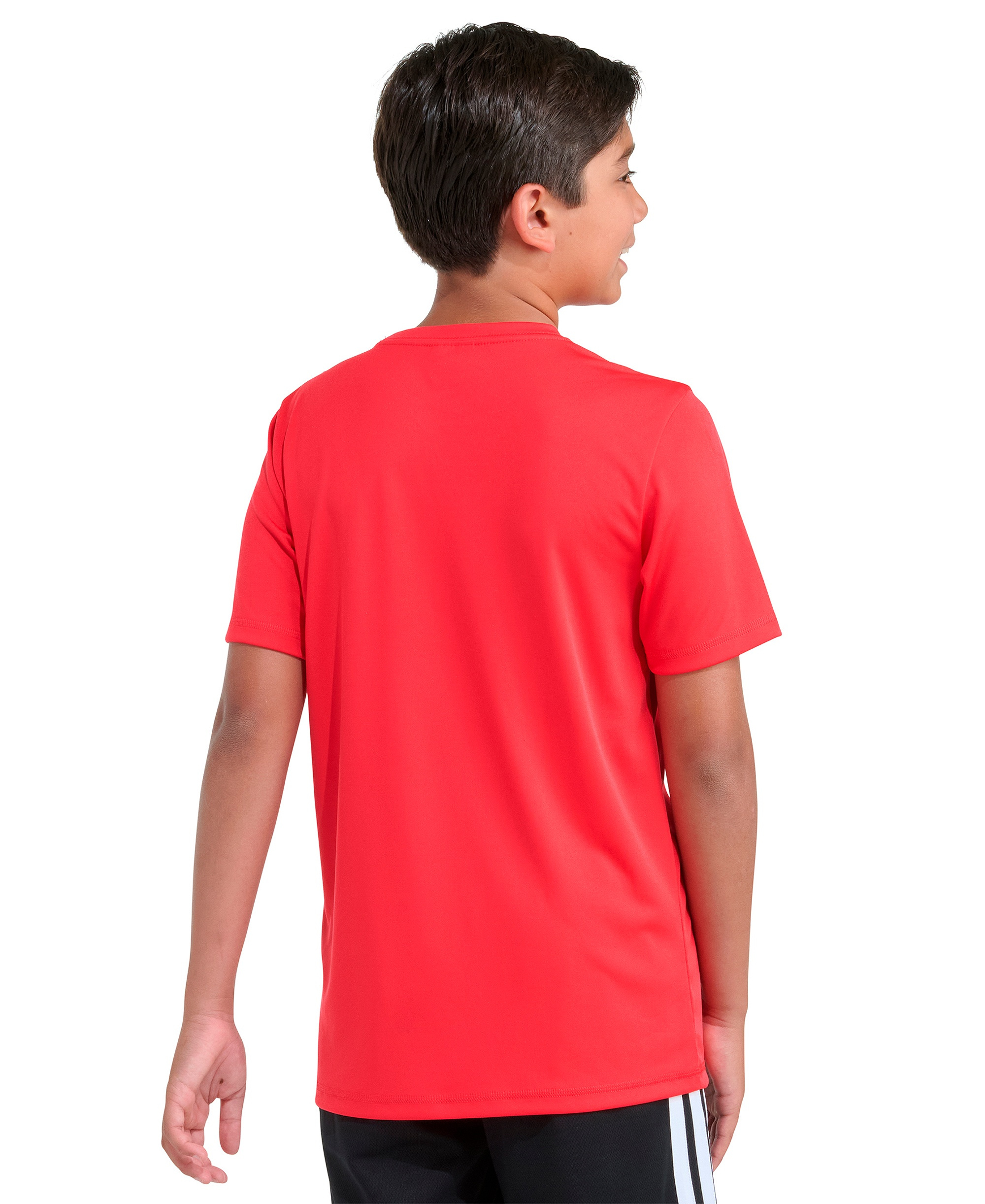 adidas Boys' 8-20 Graphic Print Crewneck T-Shirt - Pure Ruby
