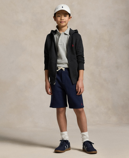 Polo Ralph Lauren 8-20 Boys' Cotton Mesh Logo Polo Shirt - New Grey Heather