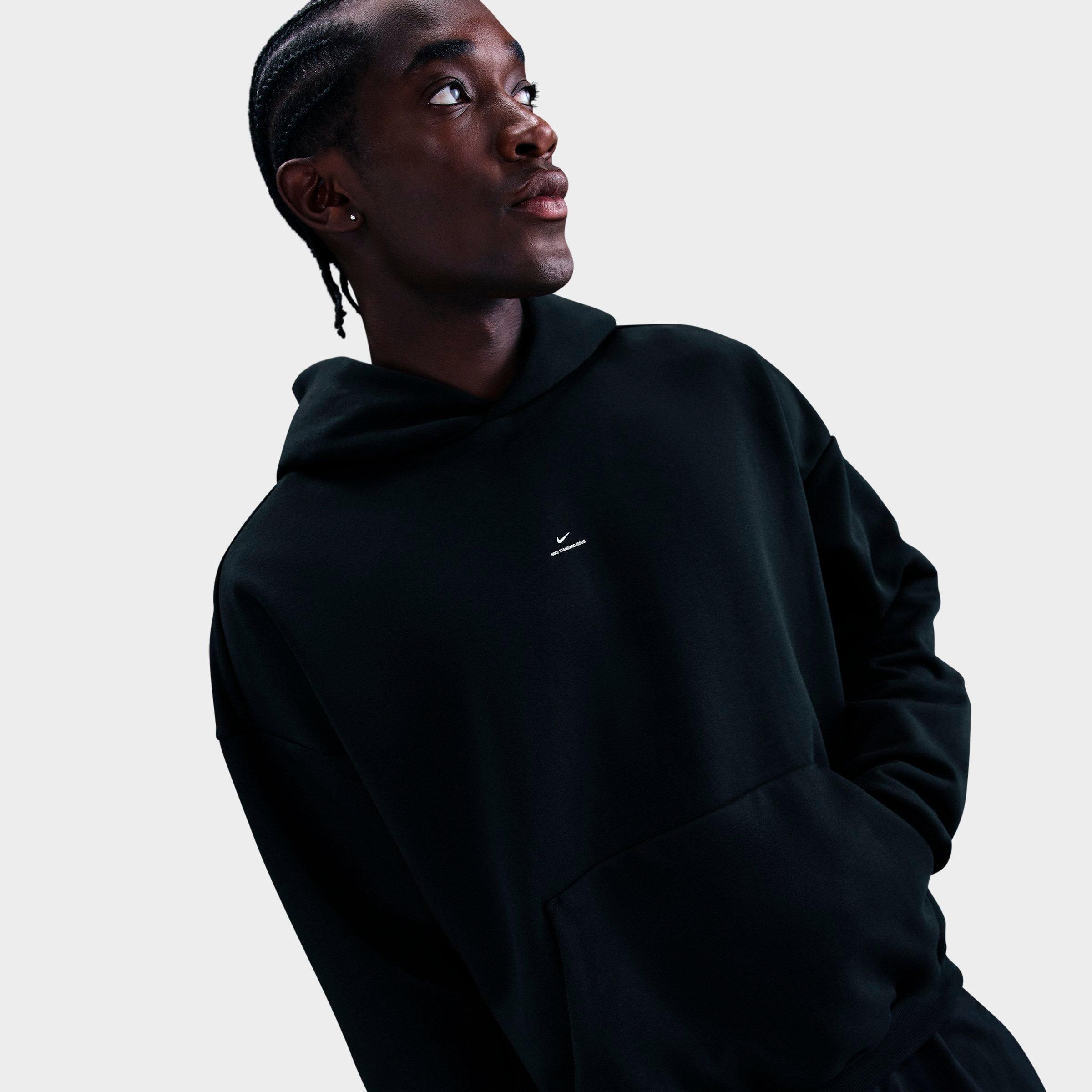 Men's Nithtke Standard Issue Therma-FIT Brushed Basketball Pullover Hoodie - Black/Pale Ivory