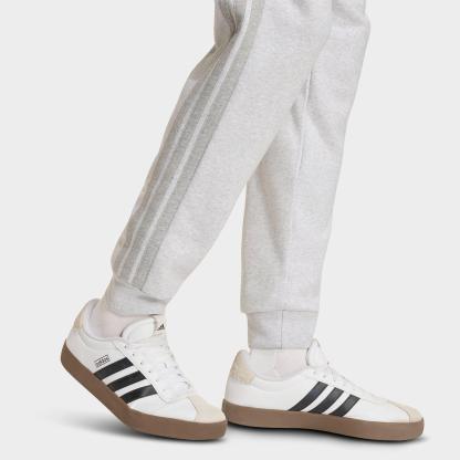 Men's adidas Essentials 3-Stripes Fleece Jogger Pants - Light Grey Heather/Medium Grey Heather