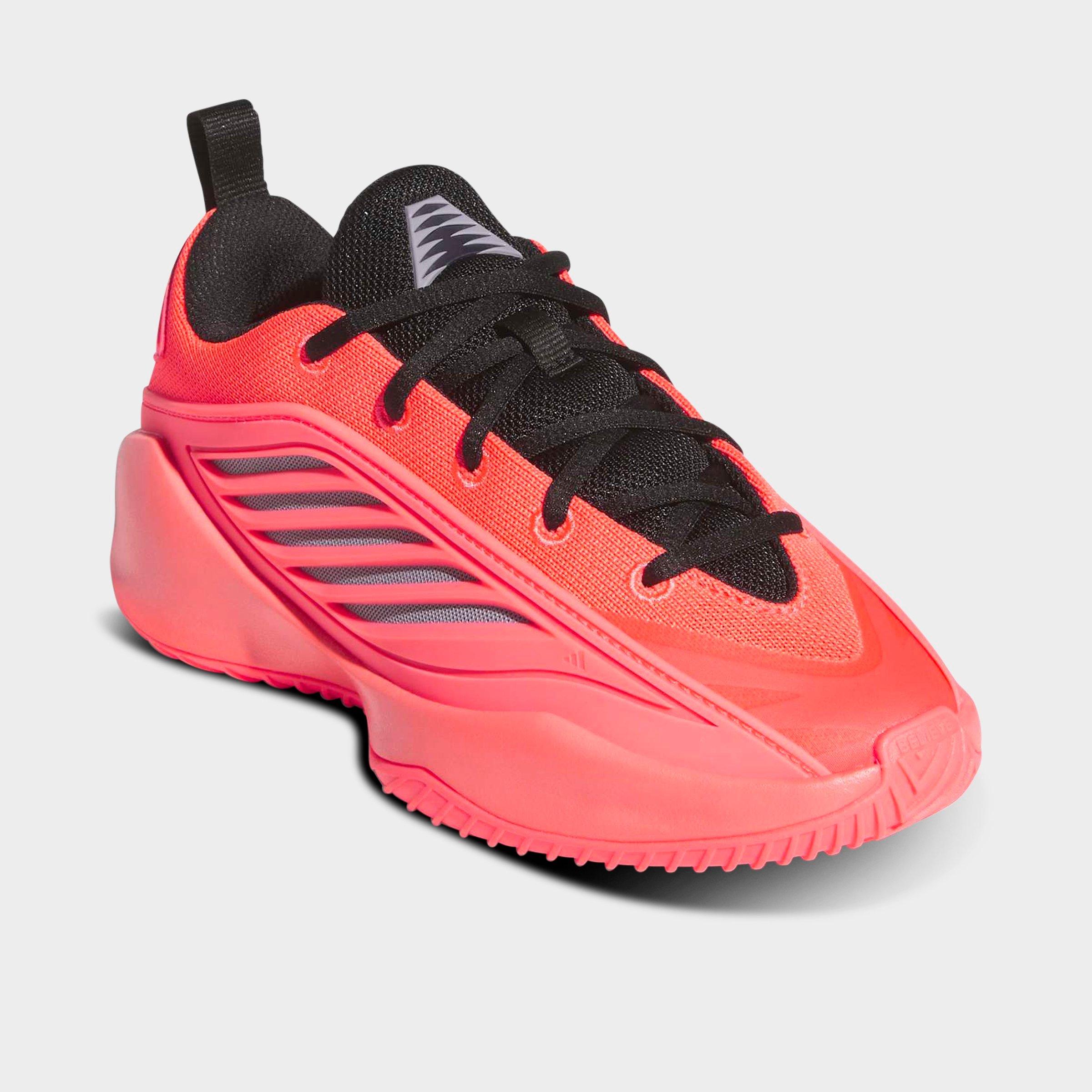 Big Kids' adidas Believe That 1 Basketball Shoes - Solar Turbo/Core Black/Slate - Both shoes facing left